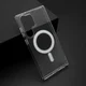 Futrola silikon MAGNETIC CONNECTION za Samsung S918B Galaxy S23 Ultra 5G providna (bela)