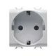 GEWISS GW10241 utičnica 250V AC - 2P + E 16A - 2 modula sjajna-bela