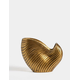 Aberto Design Dekorativna figura Školjka, 9x23x28cm, Zlatne boje