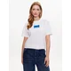 Karl Lagerfeld Jeans Majica 231J1706 Bela Regular Fit