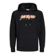 JACK & JONES Majica JJTiley  mandarina / črna / bela