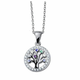 Čudovita srebrna ogrlica Tree of Life Chakra 32128.S