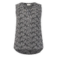 KAFFE CURVE Bluza KCAmi črna/bela