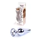 Jewellery Silver BUTT PLUG- Clear