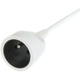 PremiumCord white extension cord 3 m 230V, 1 drawer