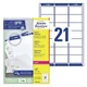Avery Zweckform etikete L7160-100, 63.5 x 38.1 mm, bele, 2100 etiket/zavitek, A4, za tiskalnik