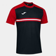 Joma Hispa IV Short Sleeve T-Shirt Black Red