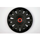 CAR 888 ACCESSORIES Univerzalne Ratkapne 15 Black/Red Abs Set