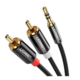 Ugreen 3,5 mm moški na 2RCA moški avdio kabel 2M - 10584