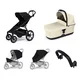 Mestni voziček Thule Urban Glide 4-wheel Black + Bassinet Soft beige SET 5in1
