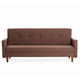 Atelier Del Sofa Raztegljiv kavč s 3 sedeži, Hiko - rjava