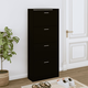 Ormarić za cipele crna 63 x 24 x 147 cm od konstruiranog drva