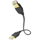 Inakustik USB 2.0 priključni kabel [1x USB 2.0 vtič A - 1x USB 2.0 vtič B] 1 m črn pozlačeni zatiči Inakustik