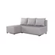 Grantex Line Ugaona garnitura Lena V, 130x190cm, Svetlosiva