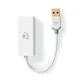 Nedis Omrežna kartica USB | USB 3.2 Gen 1 | 1 Gbps | USB-A moški | RJ45 ženski | 0,20 m | Okrogla | Pozlačeno | Goli baker | Bela | Škatla
