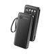 Ven Dens power bank 10000mAh eksterna baterija sa kablom Crna
