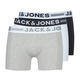 Jack Jones Boksarice SENSEx3 Siva