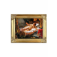 Uokvirena reprodukcija naslikana uljem Rembrandt, Danae