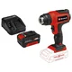 EINHELL TE-HA 18 Li - Solo/ Akumulatorski pištolj za vruć vazduh + Power-X-Change 18V 4/0Ah punjač i baterija