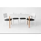 Hanah Home Trpezarijski set Lina, Crno-beli