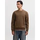 JACK & JONES Majica JJEBRADLEY rjava