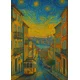 Lizbonski plakat v slogu Van Gogha 30x40 cm
