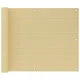 vidaXL Balkonsko platno bež 75x400 cm HDPE
