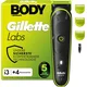 Gillette Gillette Labs i3 Body + Intimate Trimmer za moške, črn/zelen