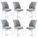 HANAH HOME Set 6 stolica Flex Grey White