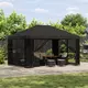 vidaXL Paviljon 4 x 3 m Antracit Poliester in jeklo 190