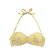 SUNSEEKER Bikini zgornji del Ditsy rumena/jelka/roza/naravno bela