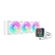 DeepCool CPU Water Cooler - LD360 WH (maks. 21dB; maks. 122,39 m3/h; 3x12cm, LED zaslon, bel)