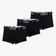 Bokserji Jordan Mens Flight Cotton 3-Pack Trunk Black S