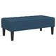 klupa s jastukom Plava 113 x 57 x 39 cm tkanina