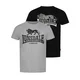 Lonsdale Mens t-shirt regular fit double pack