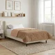 Zimska posteljnina Taupe 140 x 220 cm Mikrofibra in Teddy flis