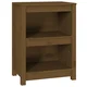 Vidaxl Knjižna omara medeno rjava 50x35x68 cm trdna borovina