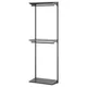 BOAXEL Garderobni sestav, antracit, 62x40x201 cm