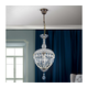 Orion HL 6-1498/1 - Kristalni lestenec na verigi ARILA 1xE27/60W/230V rjava/patina