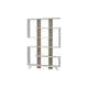 Hanah Home Rain White Walnut Polica za knjige 120x162x20cm, Bela