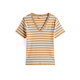 TOMMY HILFIGER Majica CODY rjava/bela
