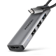 AXAGON HMC-H3A, vozlišče USB 5Gb/s, 3x USB-A, HDMI 4k/30Hz, kabel USB-C 15 cm