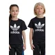 ADIDAS ORIGINALS Majica TREFOIL črna / bela