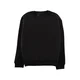 Trendyol Black Oversize/Wide Cut Cotton Basic Thick Sweatshirt with Fleece Inside
