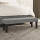 Klupa svjetlosivi 100x30x30 cm baršunasti