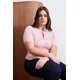 Trendyol Curve Ženska bluza Tbbss26Af00018, Roze