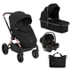 Kikka boo Kolica Kara 3in1 premium set sa autosedištem I-Xtend I-size i tvrdom korpom Black KKB23141 XTSET