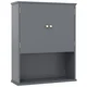 Northix Stenska kopalniška omarica siva MDF 60x21x75 cm