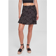 Womens viscose Mini Skort blackflower