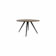 Crni/tamno smeđi okrugli blagovaonski stol s pločom stola od bagrema o 120 cm Turi – Light & Living